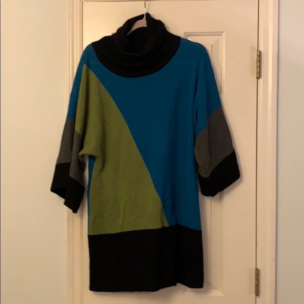 Kenzie long color block sweater